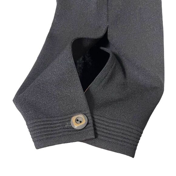 EXCLUSIVELY MISOOK Black Knit Cropped Pants XL - Picture 2 of 4